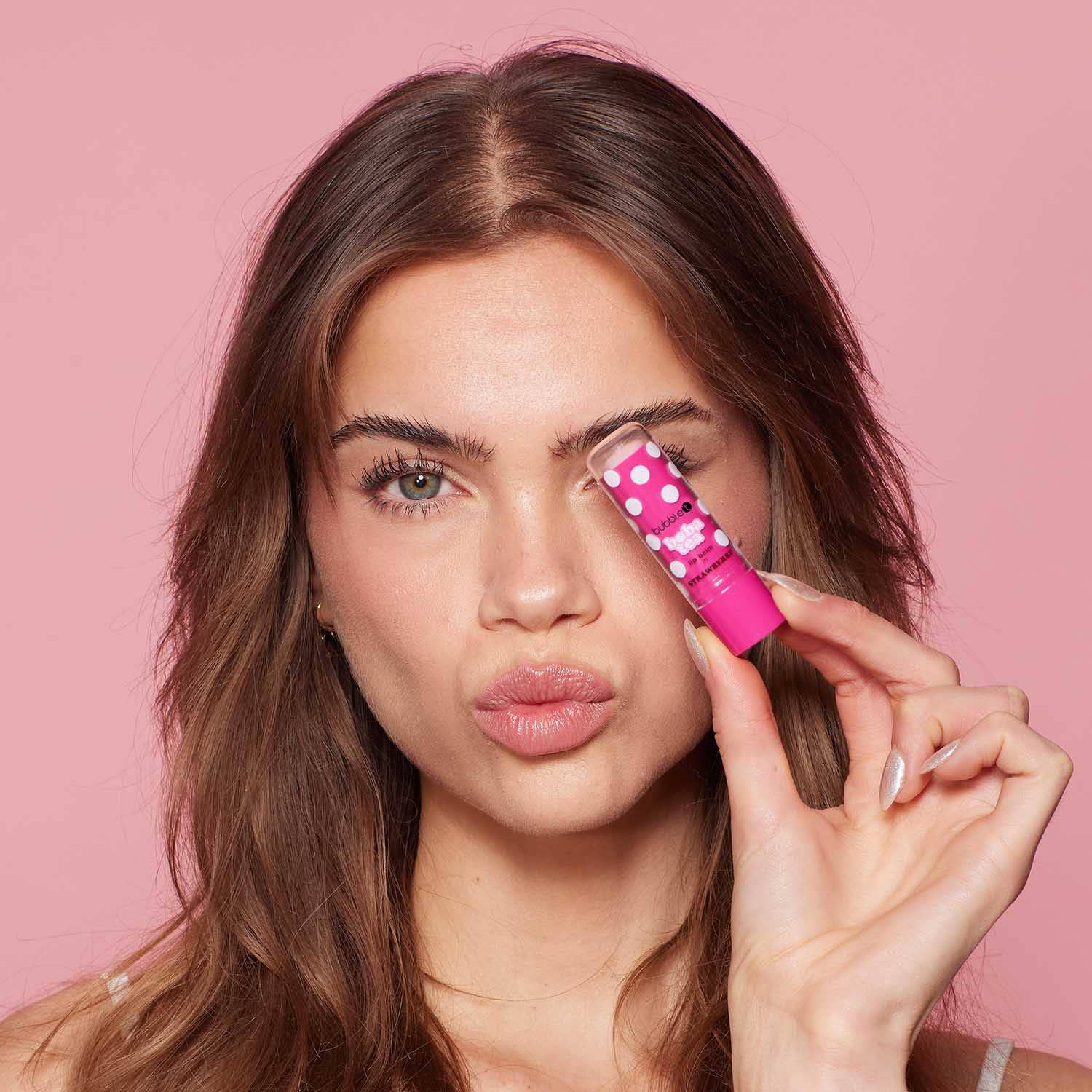 Bubble T Cosmetics - Wholesale Lip Balm - Boba Tea Strawberry Lip Balm (4.5g)1