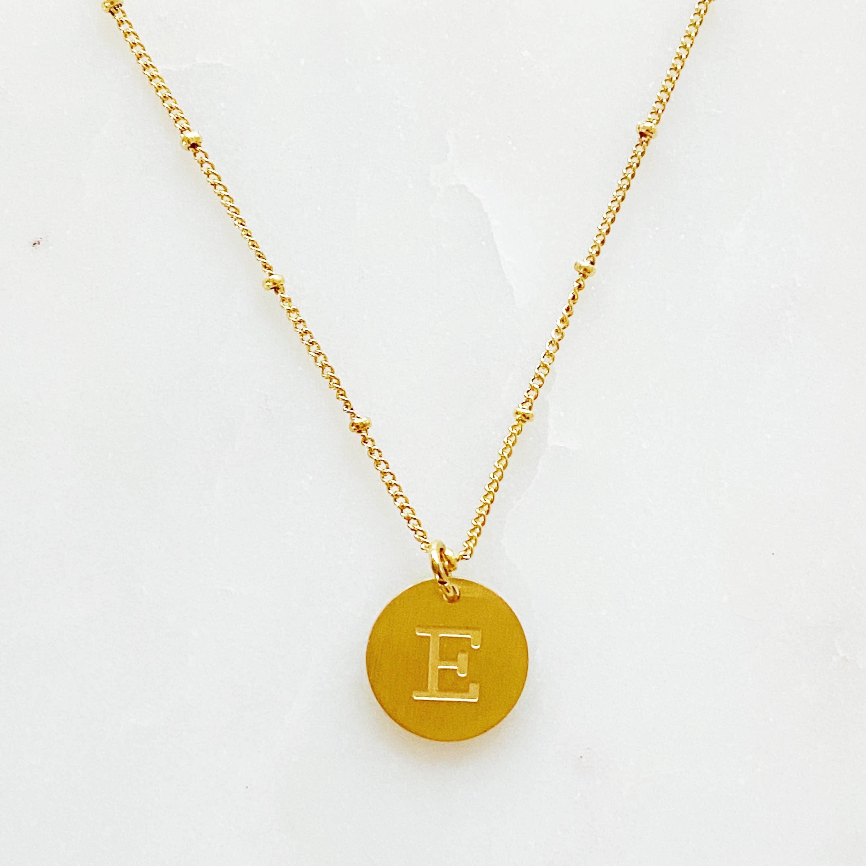 Ellison+Young - Wholesale Pendant/Charm Necklace - Ellison + Young: Singular Charm Initial Necklace13