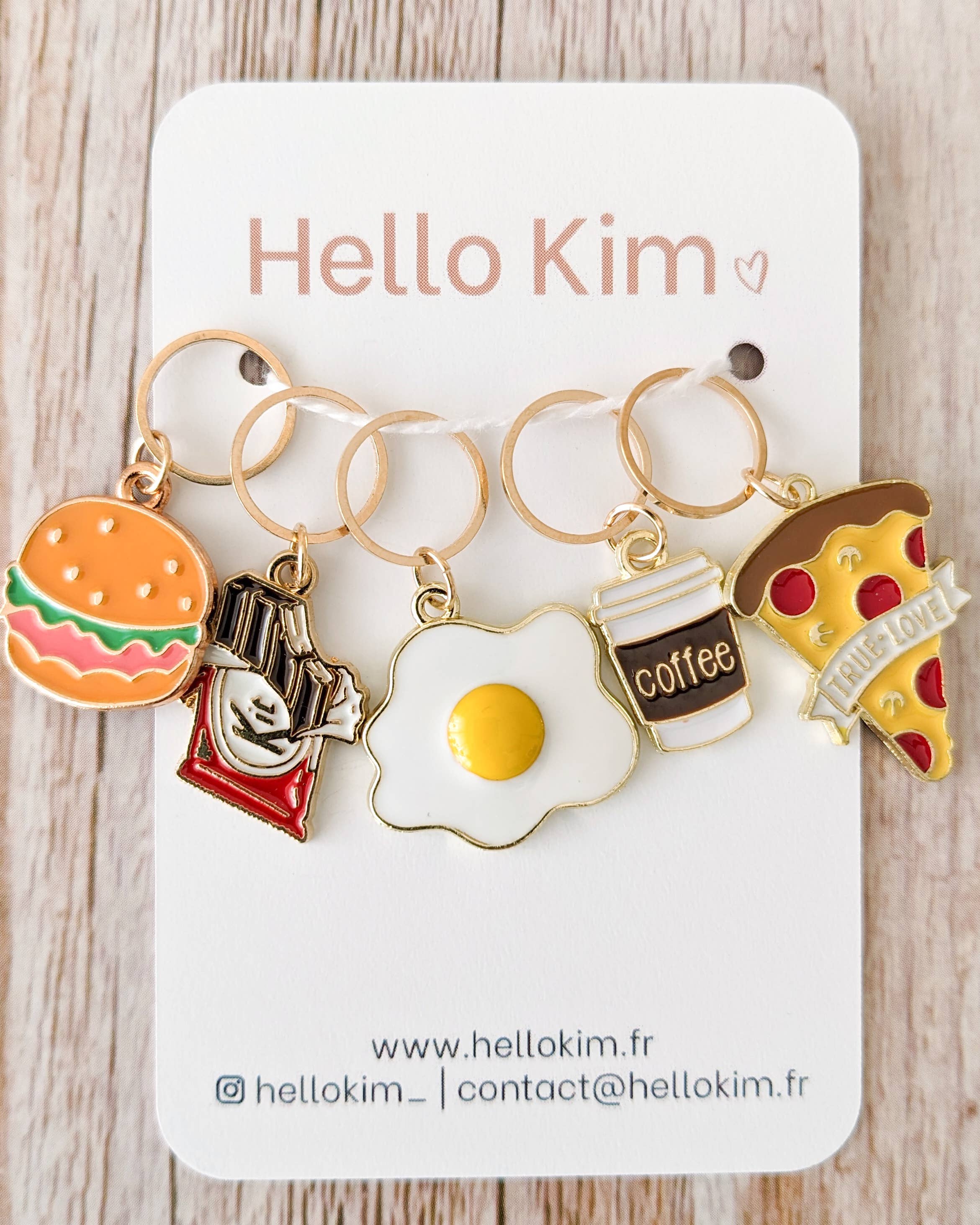 Hello Kim - Kim Chui - Wholesale Knitting/Crochet Supplies - Junk Food #2 - Marker Rings1