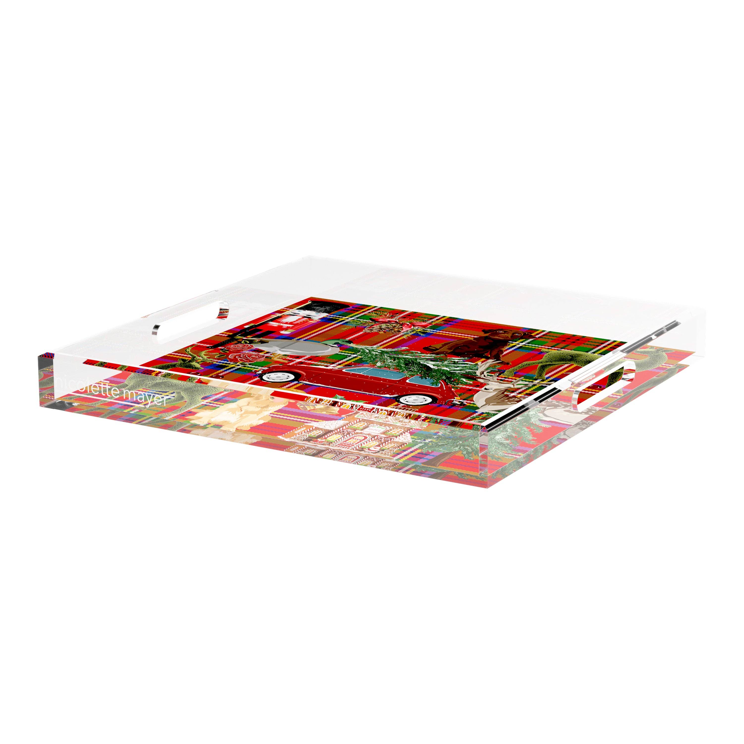 Nicolette Mayer Collection - Wholesale Decorative Tray - Ultimate Christmas Acrylic Square Decorative Tray45