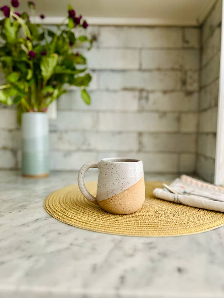 Ceramic Round-Bottom Coffee Mug - 12 ounce for wholesale by Hands On Ceramics