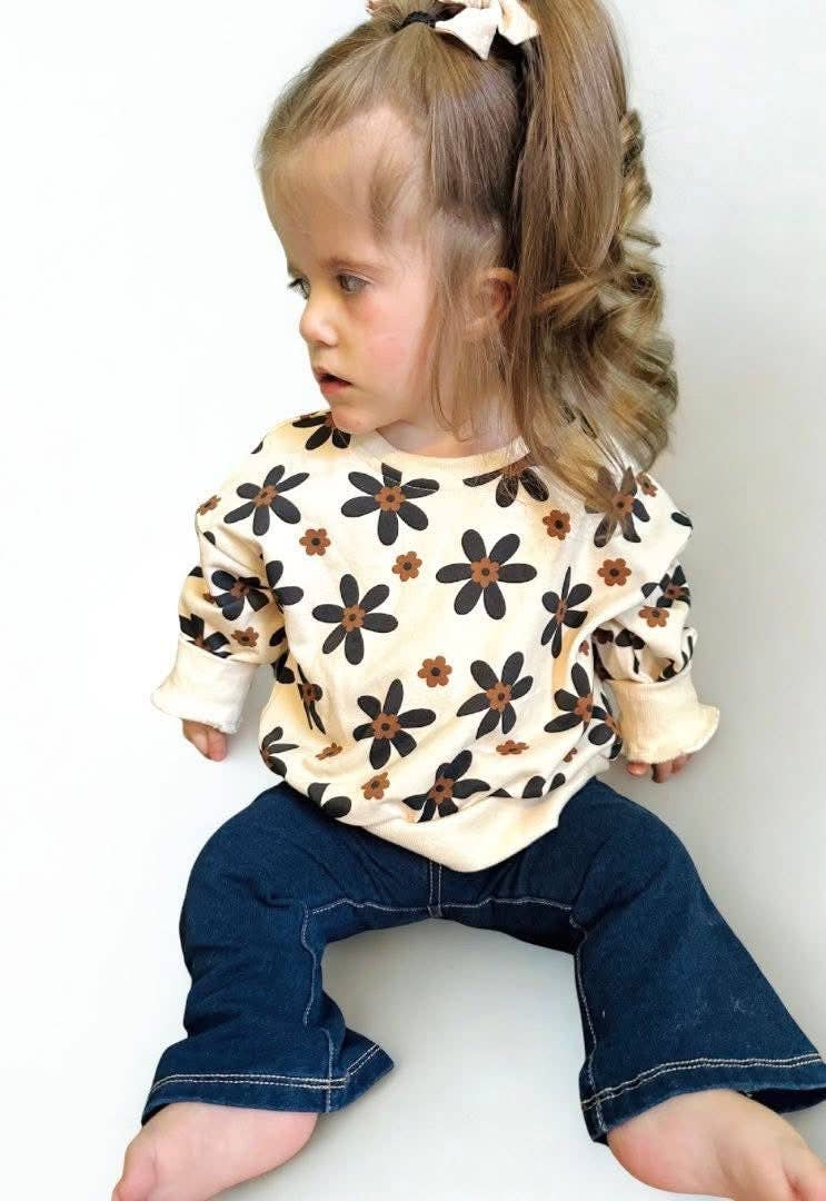 Lettie Grays Clothing - Wholesale Sweatshirt - Kids - LG Retro Bloom Crewneck3
