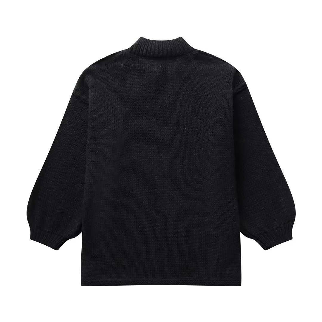 Lily Clothing - Wholesale Knit Sweater - Women's - Simple and thin round-neck knitted sweater5