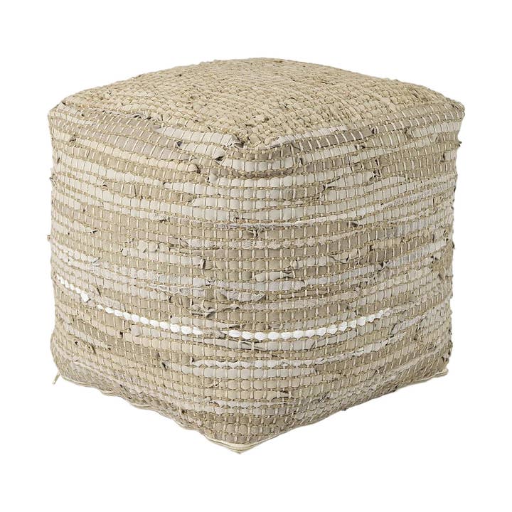 Aalia Neutrale Toner Læderpuf for engroshandel hos LOOMLAN