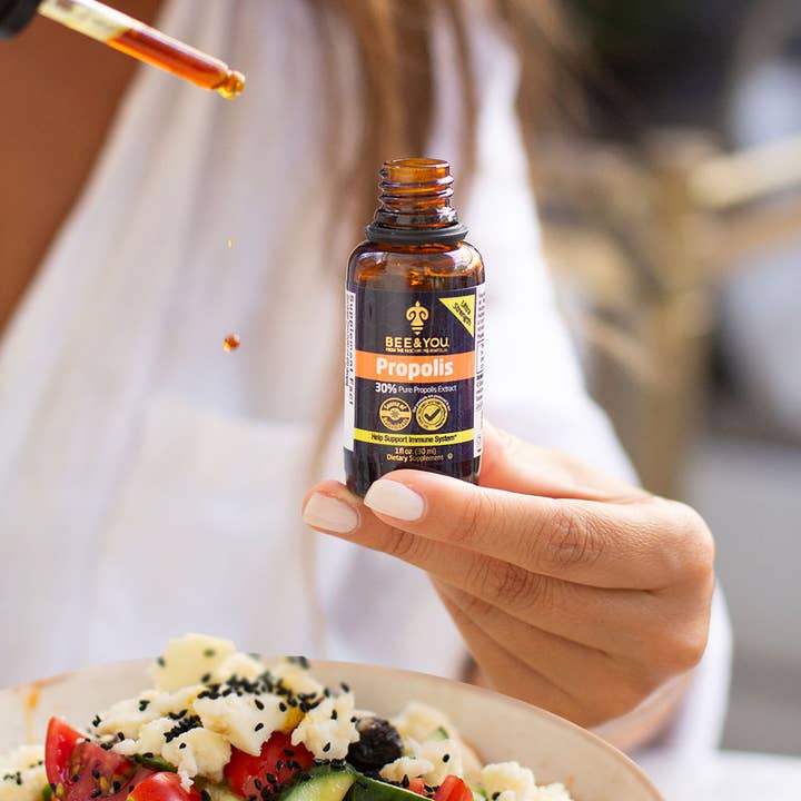 BEE&YOU - Wholesale Oral Supplement/Vitamin - Propolis Pure Liquid Grain Alcohol Extract, 1 fl oz