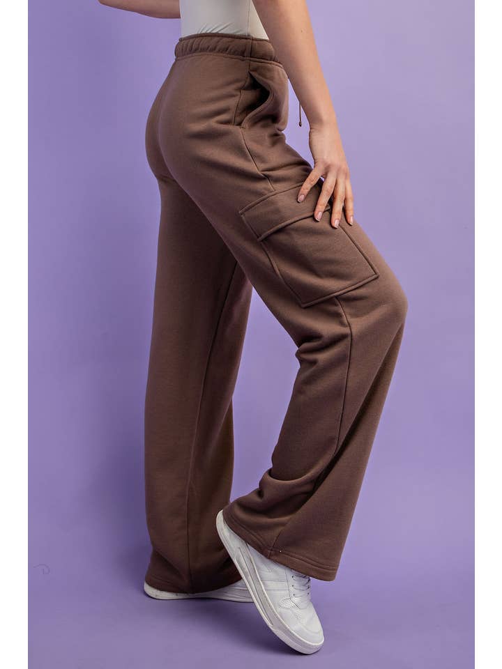 Rae Mode - Wholesale Pants - Women's - FRENCH TERRY STRAIGHT CARGO SWEATPANT30