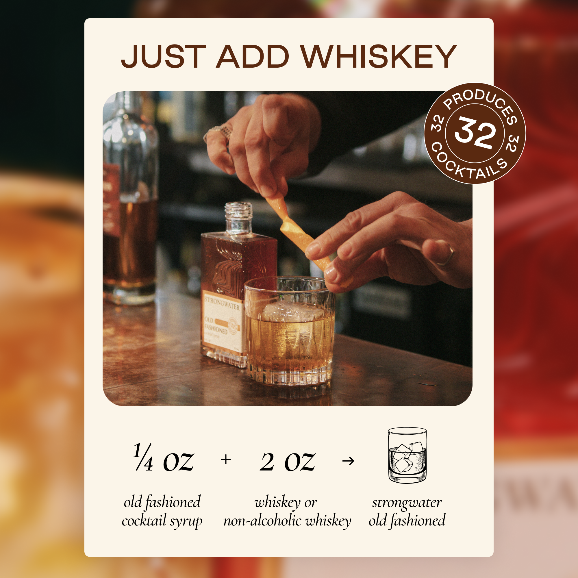 Strongwater - Vente Mélange/sirop pour cocktails - Sirop pour mixeur à cocktails à l'ancienne3