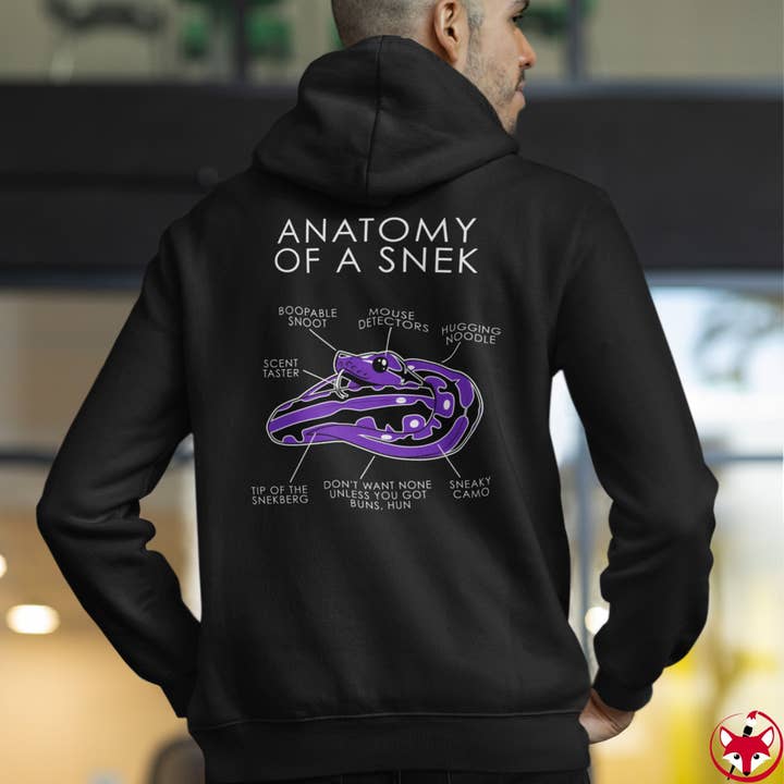 Snek Purple - Felpa con cappuccio per la vendita all'ingrosso da parte di Artworktee