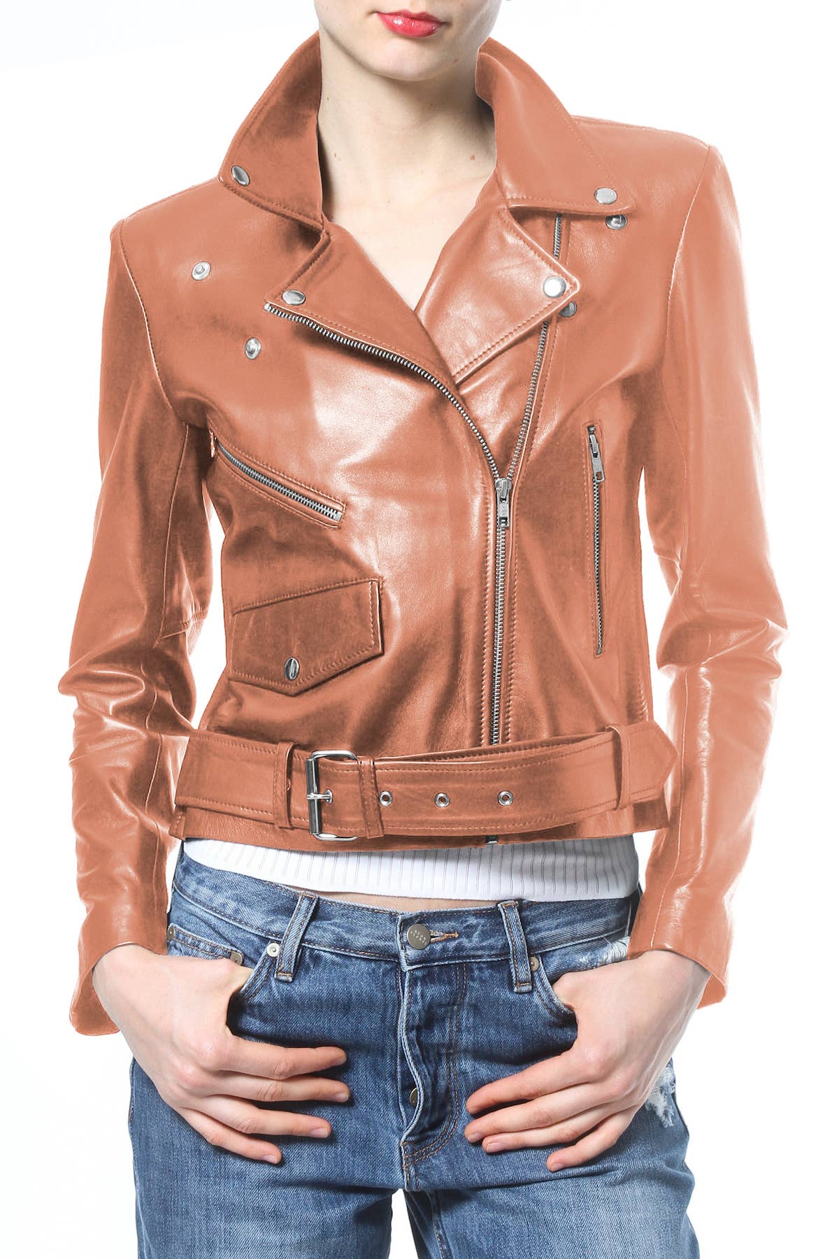 Luxe & Leather by Madonna & Co - Wholesale Leather Jacket - Women's - Leather Moto Jacket - New Colors!3