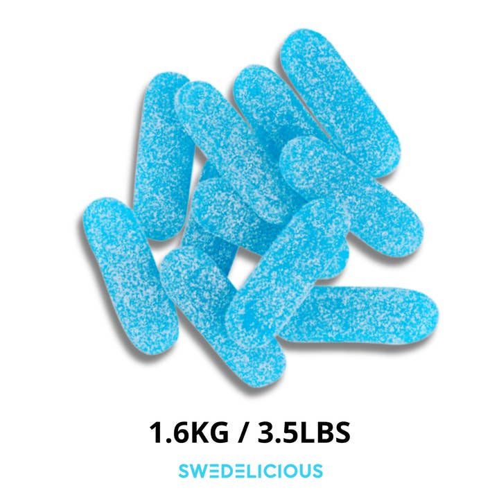 Swedelicious - Swedish Candy - Wholesale Gummy - Matthijs Blue Sour Tongues - Swedish Candy - Pick And Mix