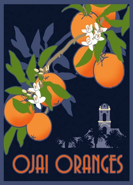 Linnea Design - Vendita all'ingrosso Targhetta per bagaglio - Ojai Arance - Etichetta per bagagli0