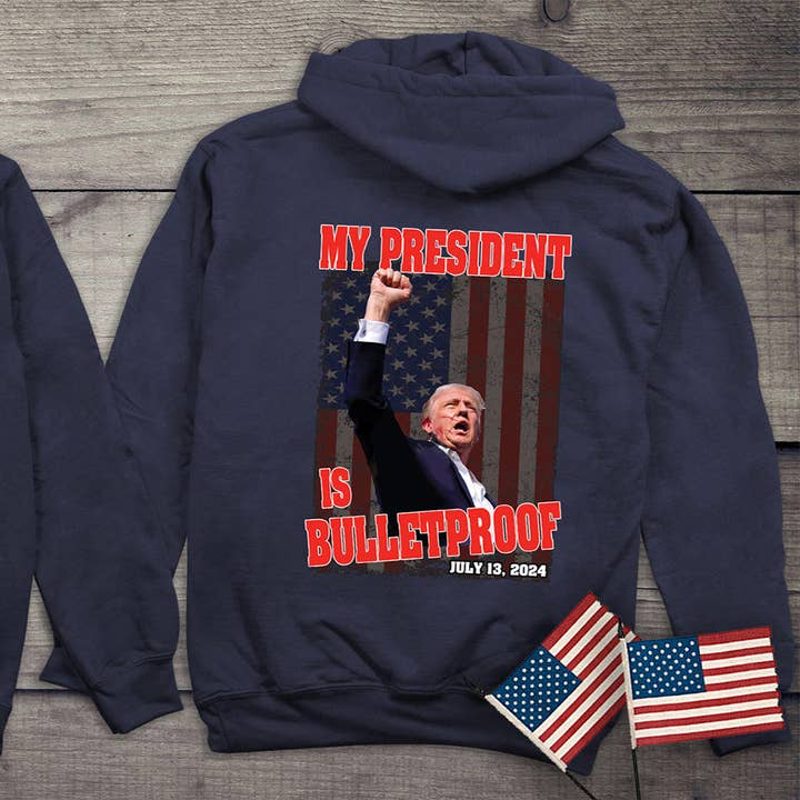 Sweat à capuche Bulletproof avec écusson pour la vente par Artopia