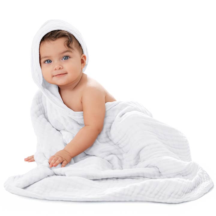 Comfy Cubs - Wholesale Hooded towel – Child & baby - Hooded Baby Towel, 6 Layer 100% Muslin Cotton by Comfy Cubs94