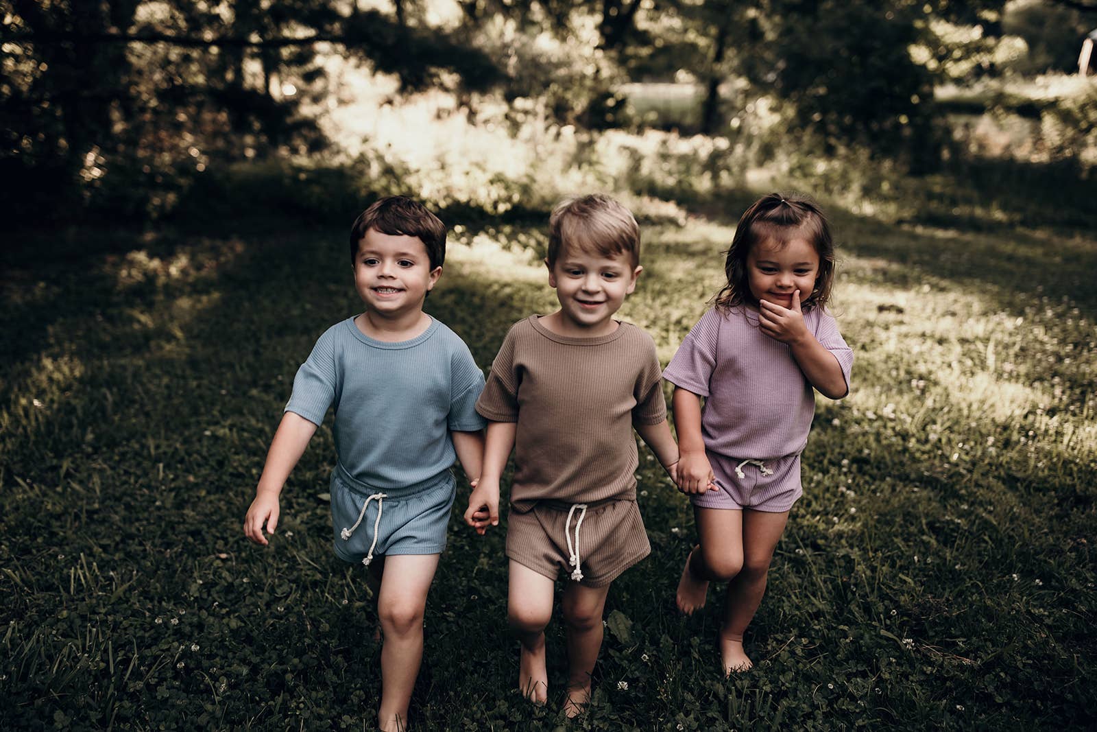 Three Little Tots – wholesale Top & short set – Kids – Santorini Summer Waffle Toddler Top & Bottom Set4