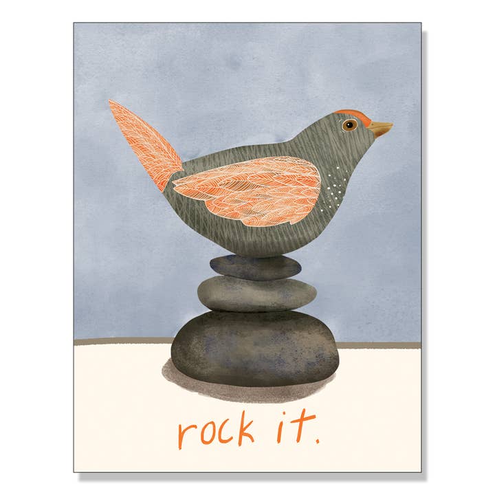 Cartão de Incentivo Rock It 4.25x5.5 por atacado de Karen Eide Studios