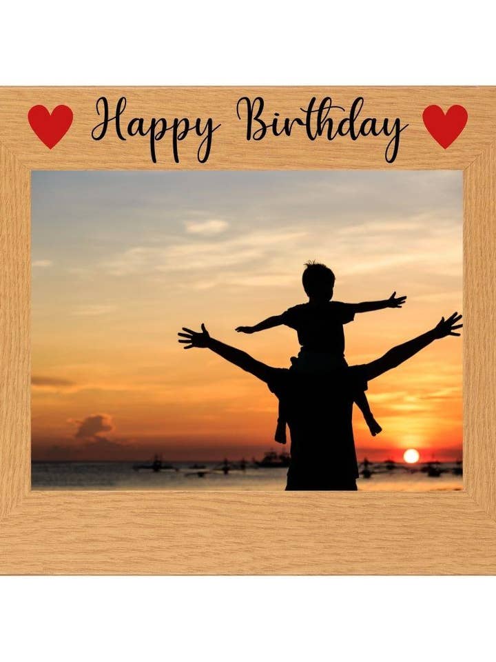 Second Ave Grattis på födelsedagen röda hjärtan ek 6 x 4 landskap bild fotoram gåva för wholesale av Second Ave Gift Company