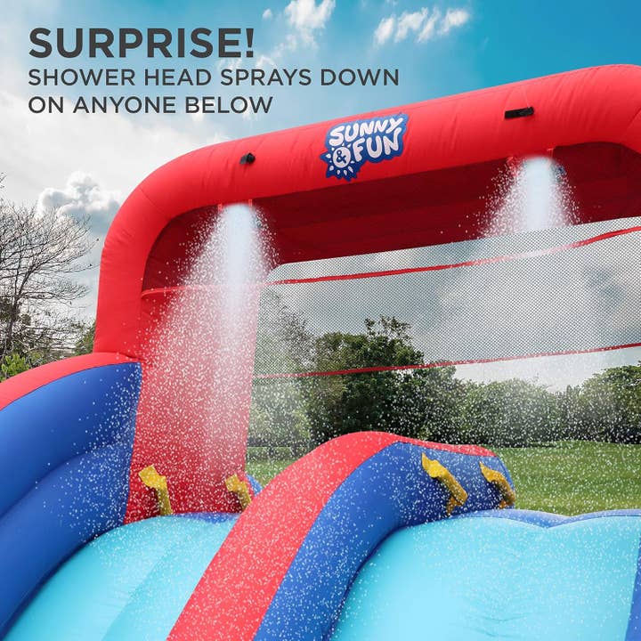 Sunny and Fun - Wholesale Inflatables - Dual Splash Racing Inflatable Water Slide Park3