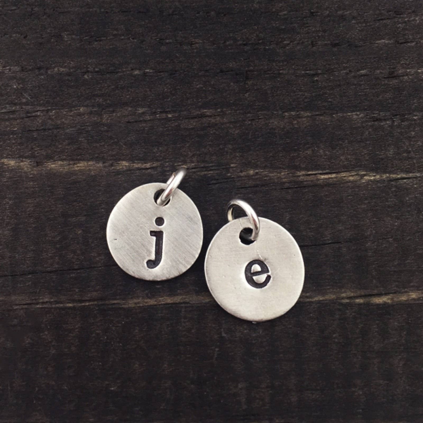 The Vintage Pearl - Wholesale Individual Charm/Pendant - Circle Initial Charms0