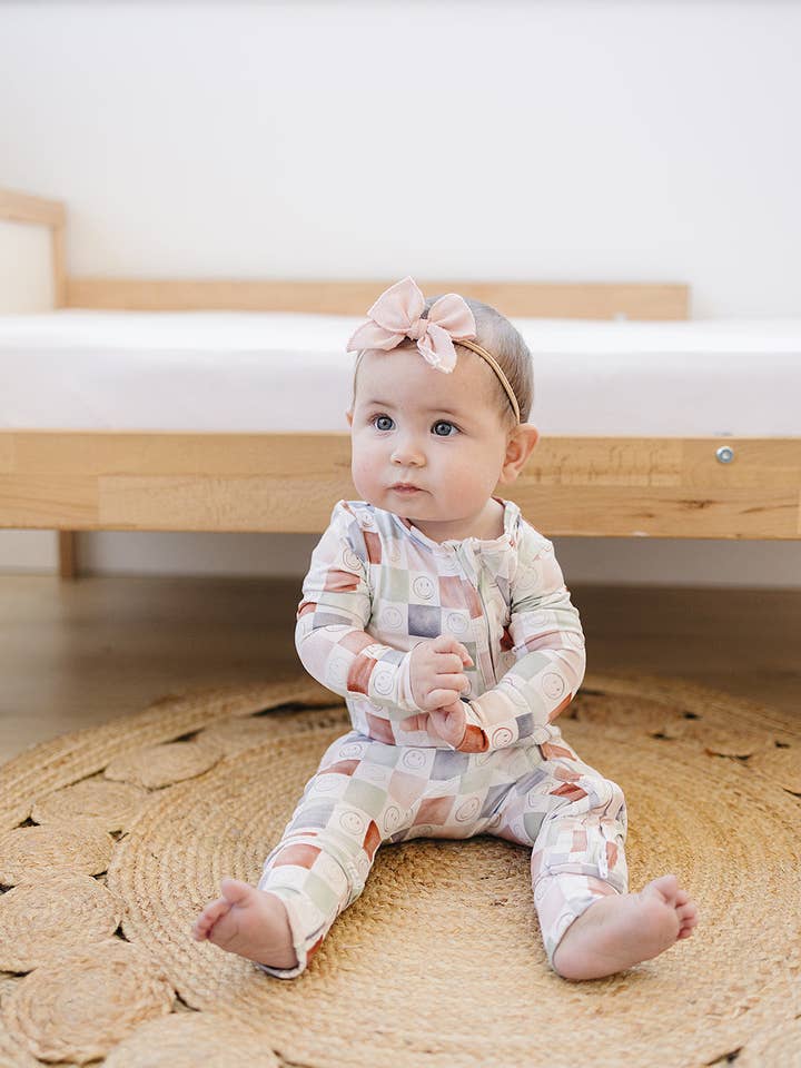 doodle & jack - Wholesale Jumpsuit - Baby - Retro Smile Bamboo Zippy2