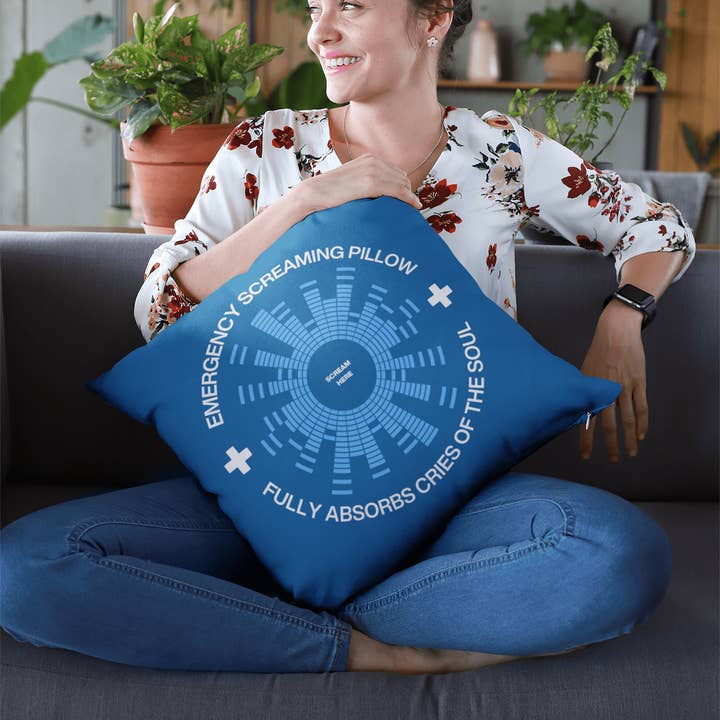 Cuscino da Urlo d'Emergenza in Blu Regalmente Fregato per la vendita all'ingrosso da parte di Jolly & Goode