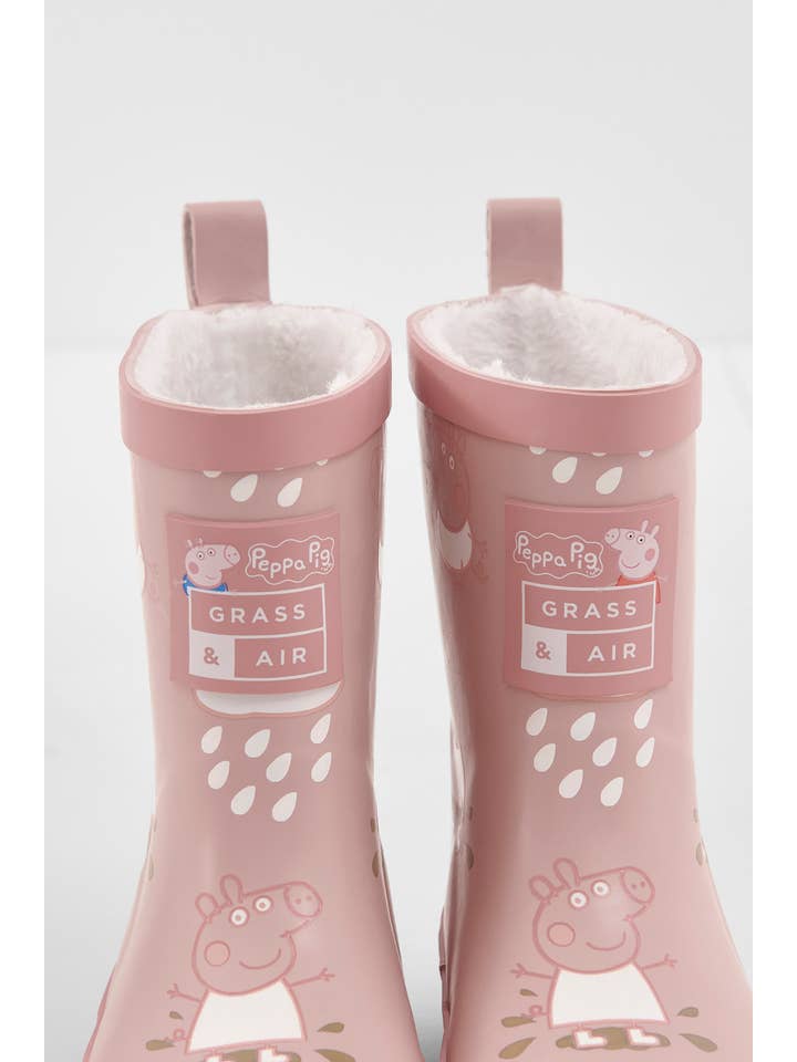 Grass & Air - Venta al por mayor Botas de agua - Niños - Botas de agua para niños de Peppa Pig, color rosa, que cambian de color, con forro polar