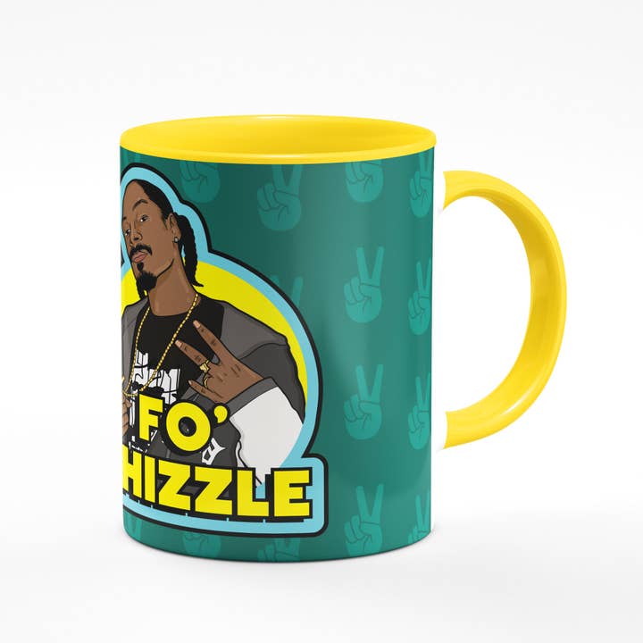 Studio Soph (We Pay Your Import Fees - We Ship DDP) - Wholesale Coffee Mug - Fo Shizzle Yellow Mug2