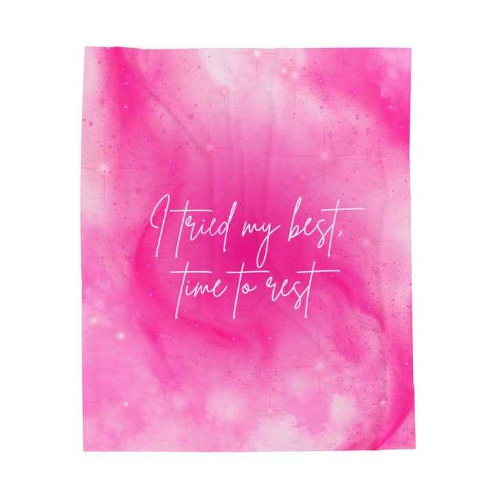 Time to Rest Plush Blanket for wholesale by Her Sober Mind