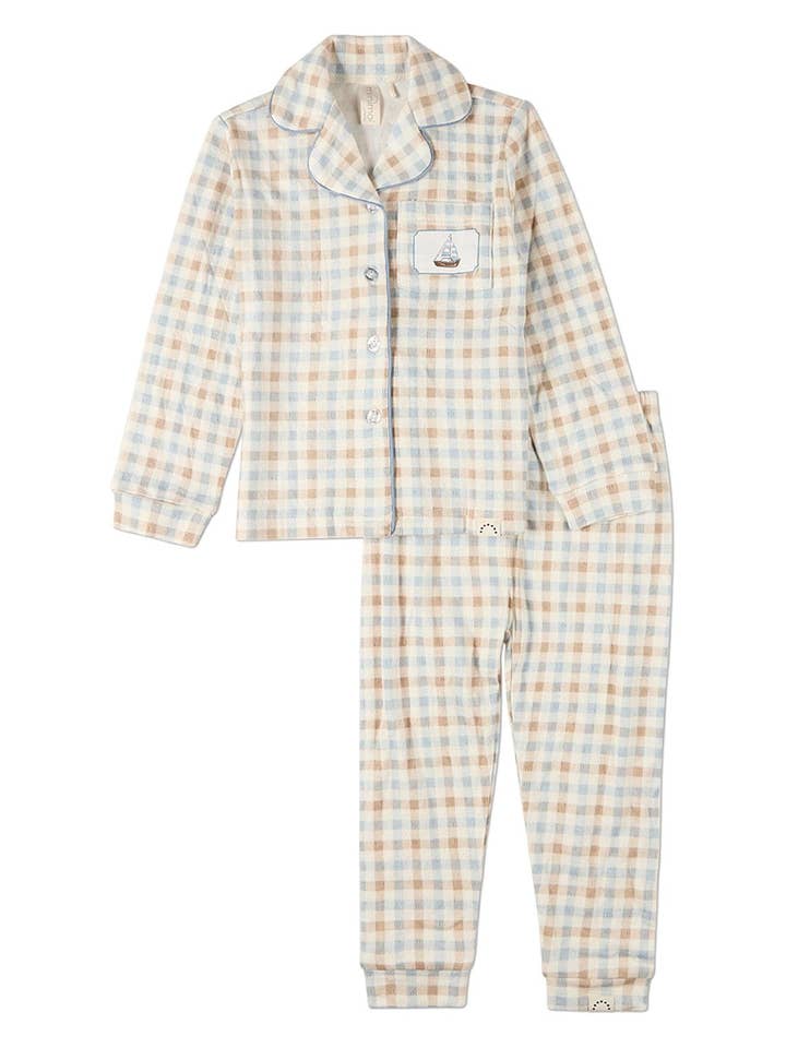 Let Your Dreams Set Sail Pointelle Pajama Set for wholesale by MiniMoi by MeMoi