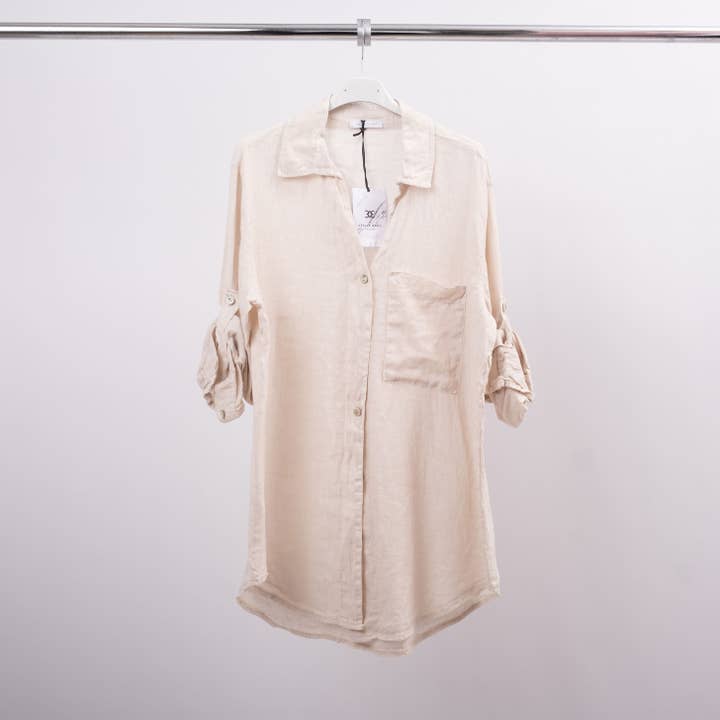 Cecile Wang - Wholesale Button Down Shirt - Women's - Linen shirt 159100474