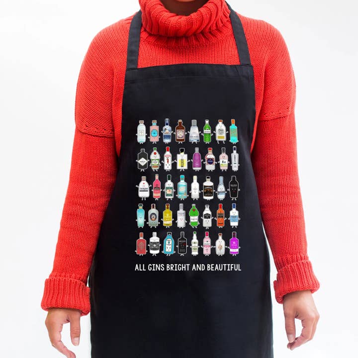 Of Life & Lemons – wholesale Apron – 'All Gins Bright & Beautiful' Apron