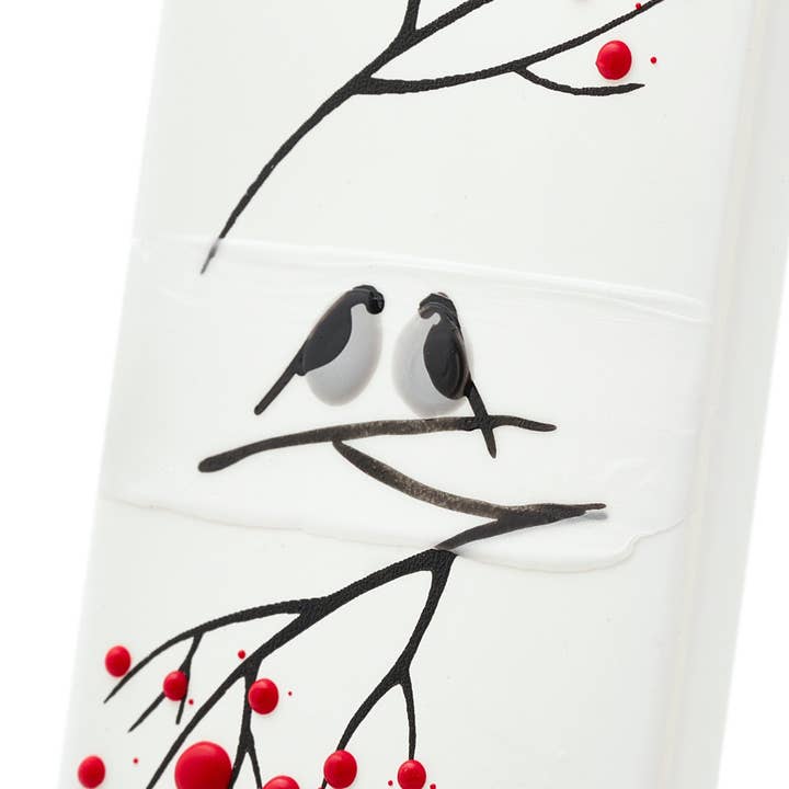 Flatyz Candles - Wholesale Novelty Candle - Flat Handmade Candle - Winter Birds on White2