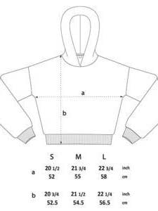 Gekürzter Palm-Hoodie für den Großhandel von True Threads