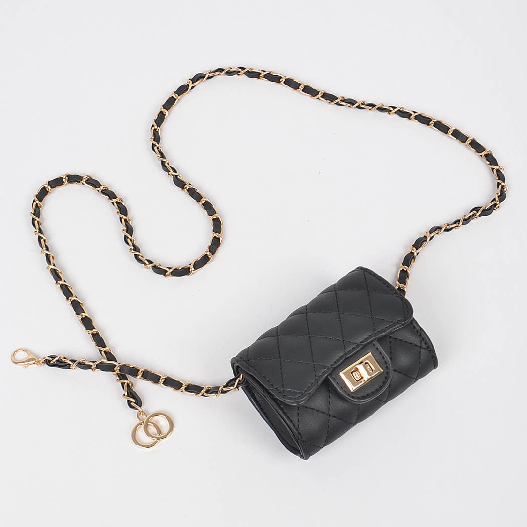 3AM BY H&D ACCESSORIES – wholesale Crossbody bag – Women's – Quilted Mini Bag w/ Chain Belt7