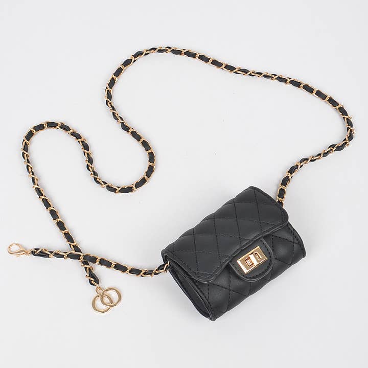 3AM BY H&D ACCESSORIES – wholesale Crossbody bag – Women's – Quilted Mini Bag w/ Chain Belt7