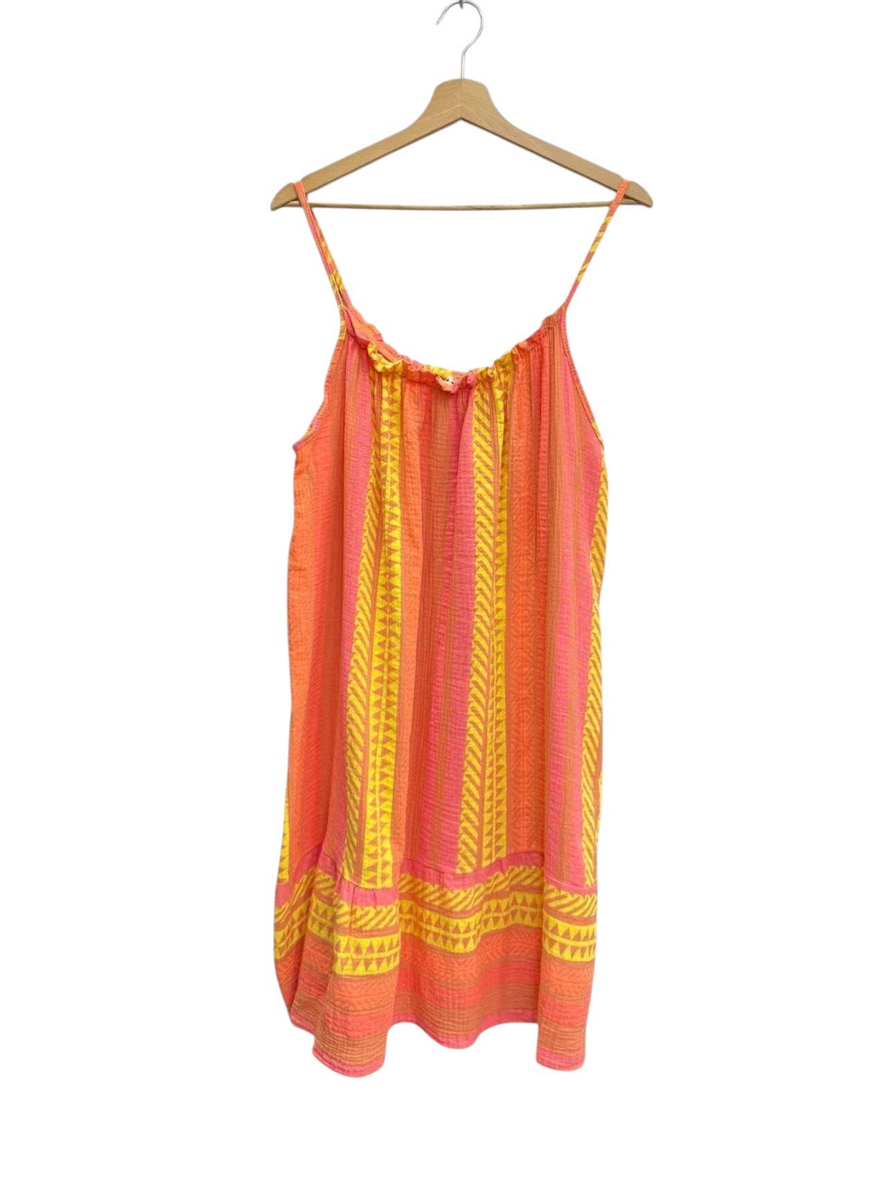 ORNELLA PARIS - Wholesale Dress - Women's - Printed strap dress in cotton gauze SLV-R538023