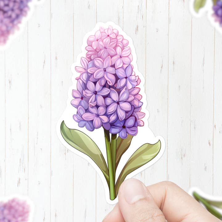 Hyazinthen-Blumen-Aufkleber für den Großhandel von Mystical Clarity