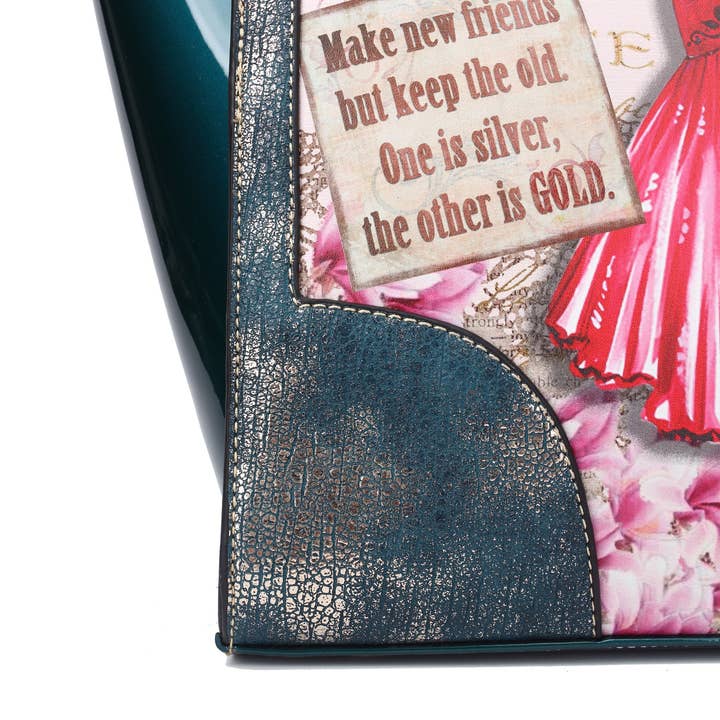 Brangio (Italy) Company Inc. - Wholesale Tote Bag - Women's - Arosa Lady Luck Vintage Scratch & Stain Resistant Tote Bag3