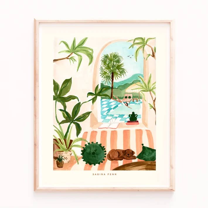 Summer Afternoon Art Print for wholesale by Sabina Fenn