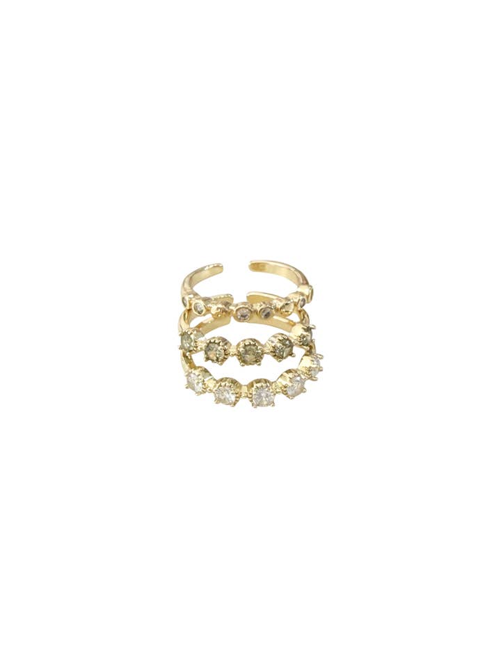 Memphis Ring Stack for wholesale by Gemelli