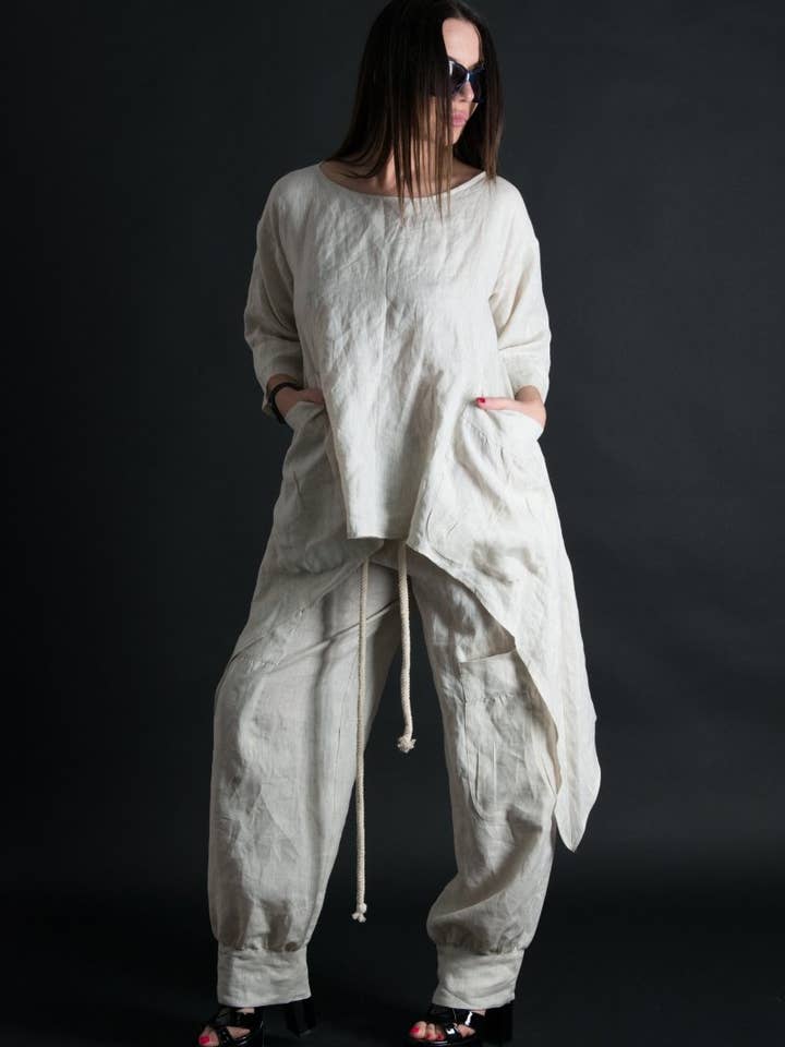 Linen Outfit Amanda for wholesale by EUG fashion