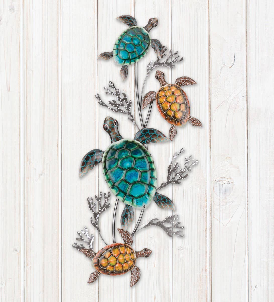 Multi Lustre Wall Decor - 4 Sea Turtle for wholesale on Faire1