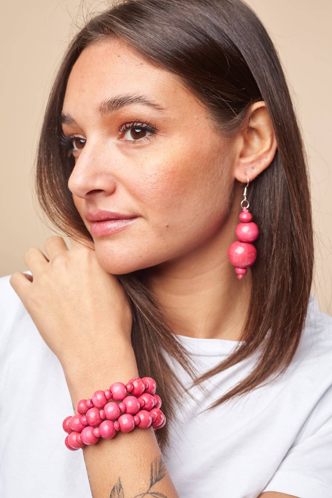 Bijondo - Vente Boucles d'oreilles pendantes - Boucles d'oreilles en bois Bonnie9