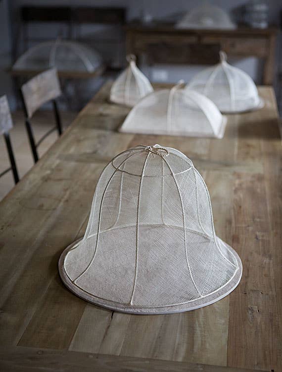 Fiorirà un giardino - Wholesale Trellis - White Abaca Bell-Shaped Food Cover Net (3) D40 H30 cm1