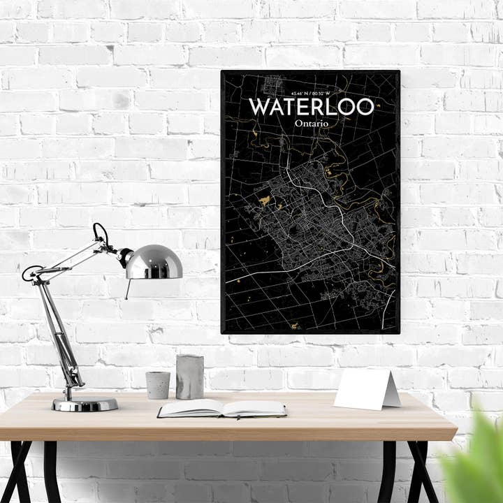 OurPoster.com - Wholesale Poster - Waterloo City Map Poster247
