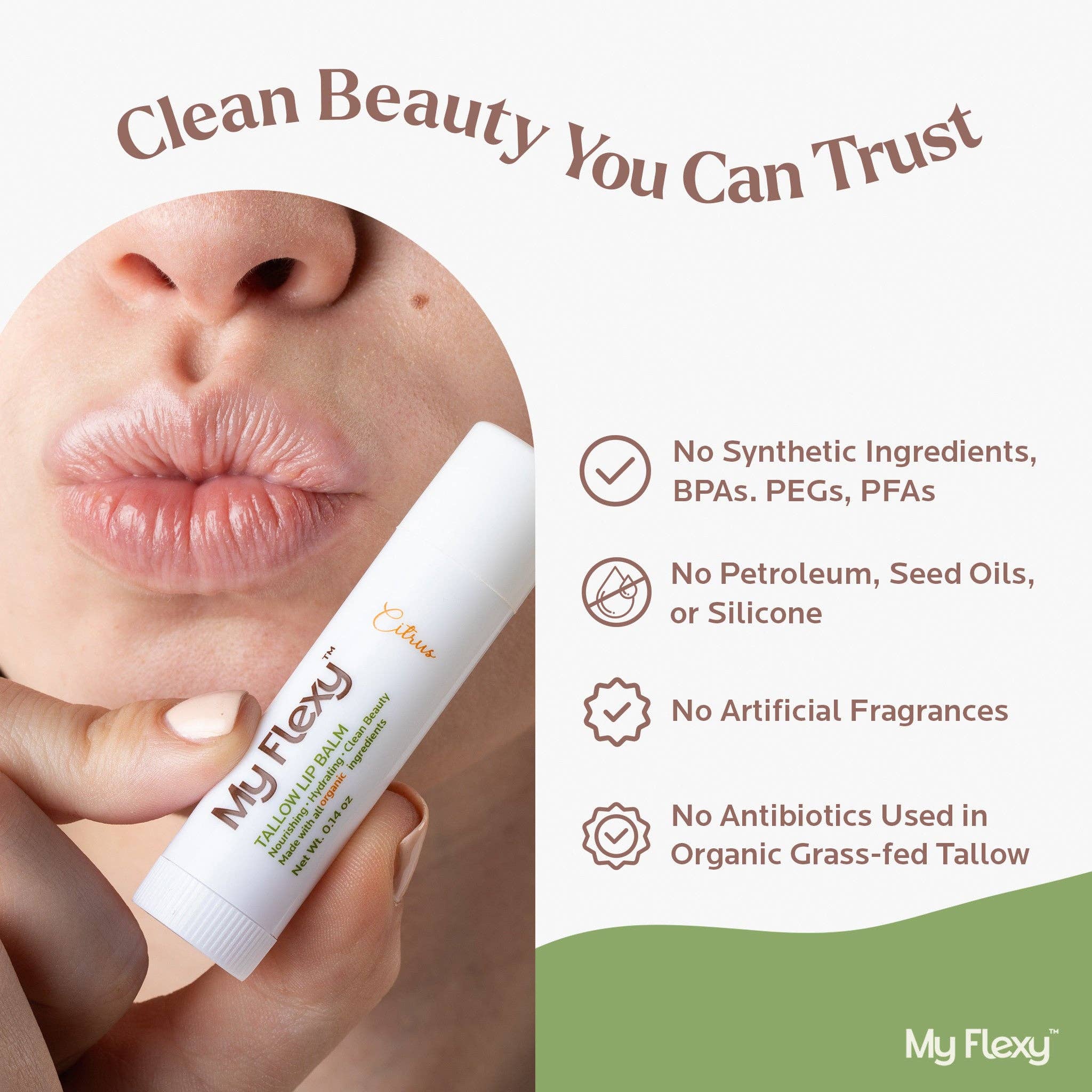 My Flexy - Wholesale Lip Balm - Tallow Lip Balm - 1 Pack4