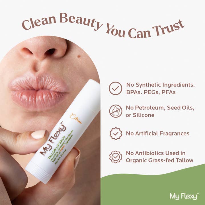 My Flexy - Wholesale Lip Balm - Tallow Lip Balm - 1 Pack4