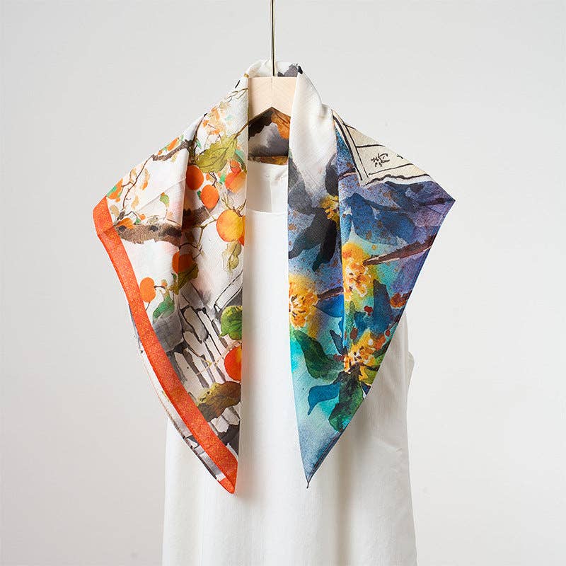 Marayn - Vendita all'ingrosso Sciarpa - Donna - Sciarpa in Misto Seta Leggera Primavera Estate Versatile4