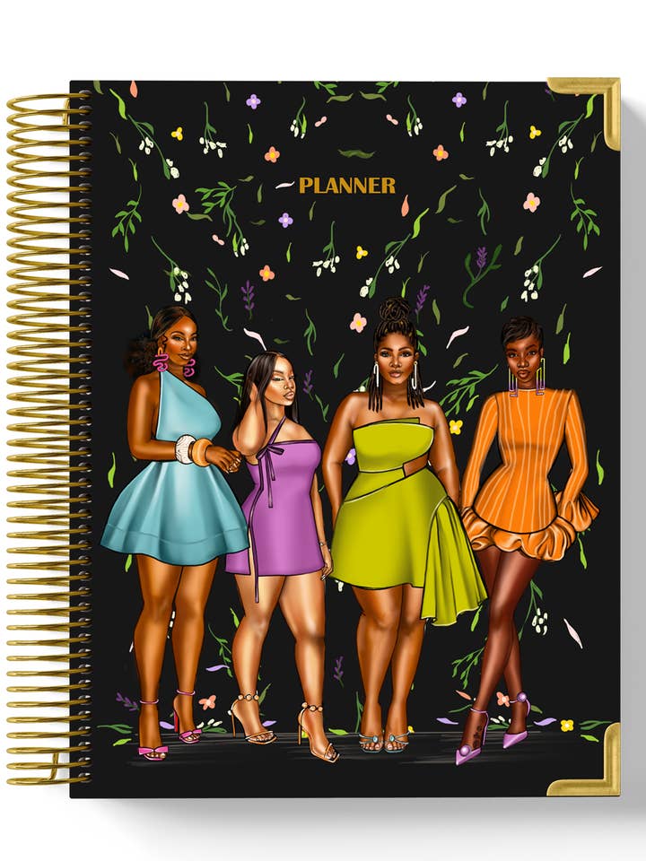 Planeador semanal sem data - Floral Sunburst por atacado de Paper Penie