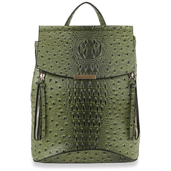 Elegante mochila convertible en relieve para venta al por mayor de Handbag Express