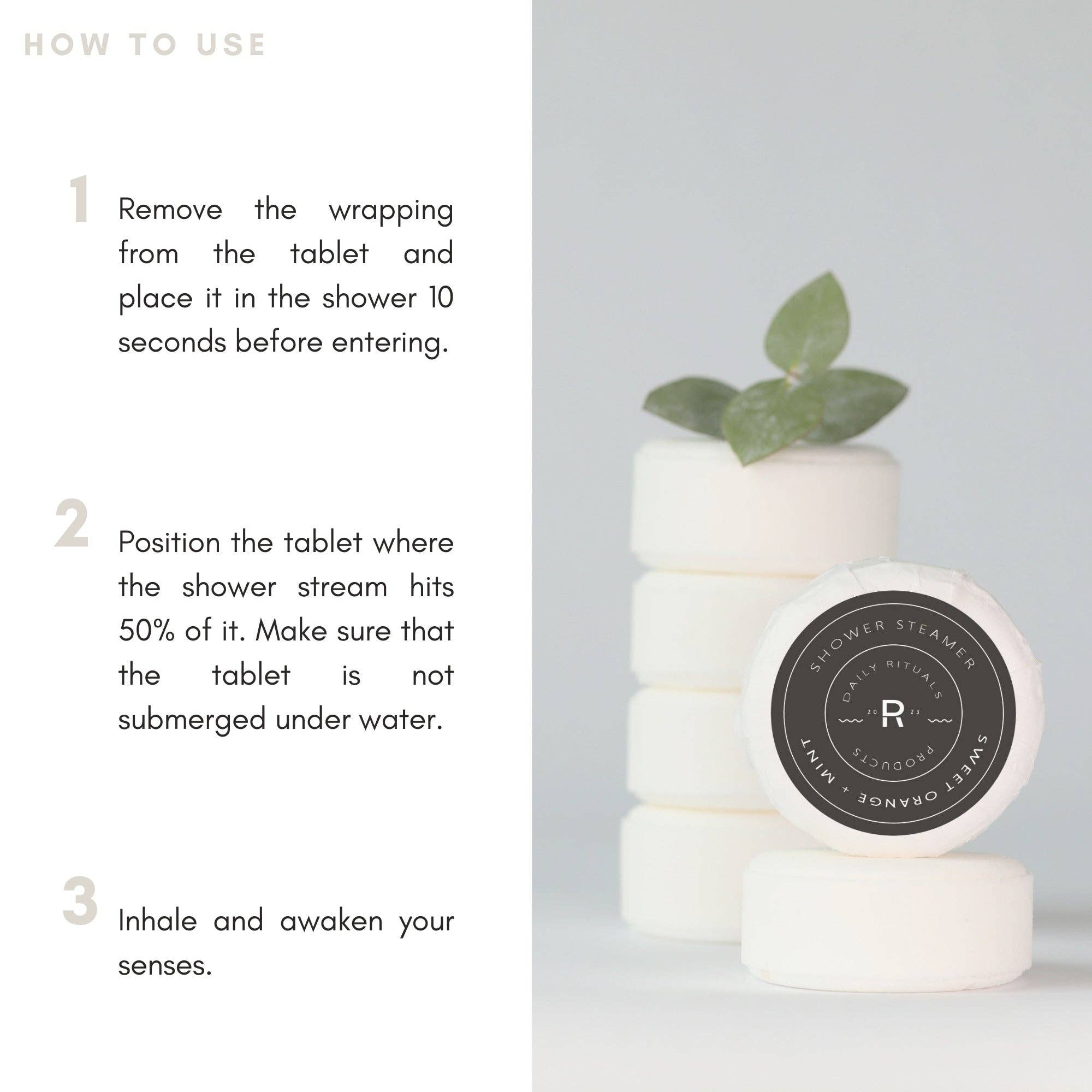 Daily Rhythms - Wholesale Shower Steamer/Bomb - Shower Steamer | Lavender + Mint | 1 Tablet5